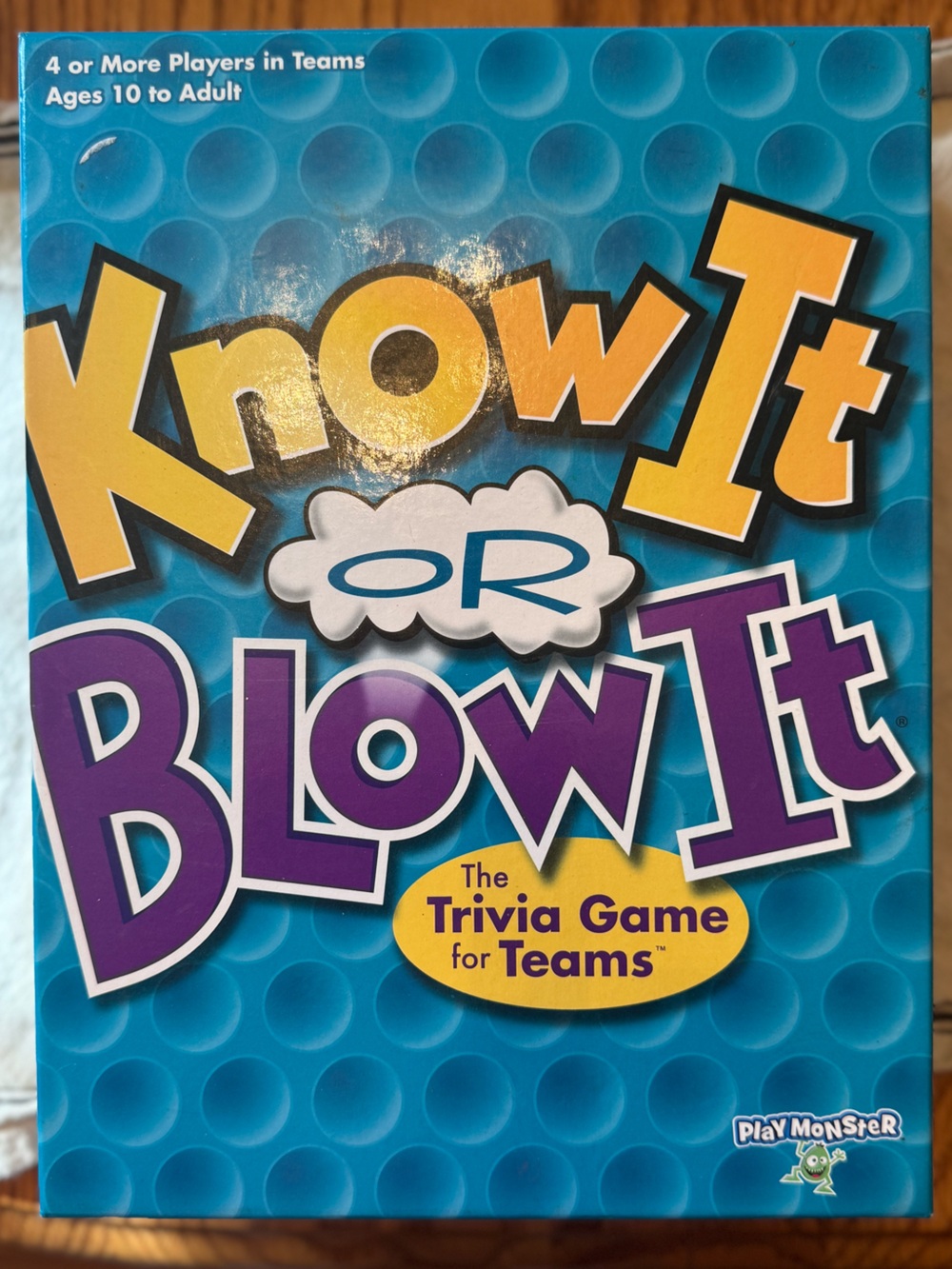 : Know It or Blow It - Purple and Blue Team Trivia Game